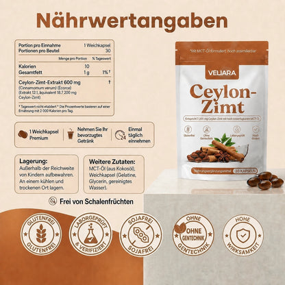 Ceylon-Zimt zur Unterstützung eines gesunden Blutzuckerspiegels